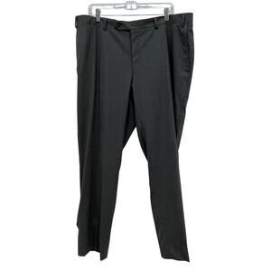 Canali 1934 Men's Charcoal Grey Wool Blend Dress Pants *Flaw* Size 40 GUC